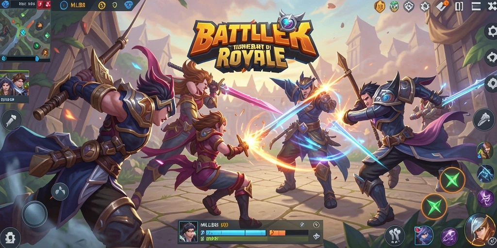 Tampilan gameplay seru MLBB8 dalam pertempuran Battle Royale.
