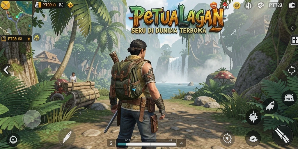 Tampilan gameplay PT89 dalam dunia terbuka yang luas dan interaktif.